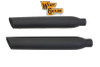 V-Twin - 30-0767 - Wyatt Gatling Black Side Slash Muffler Set