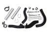 V-Twin - 30-0802 - Black Replica Panhead Exhaust Header Kit - Fits 1948-1957 Harley-Davidson FL