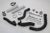 V-Twin - 30-0802 - Black Replica Panhead Exhaust Header Kit - Fits 1948-1957 Harley-Davidson FL