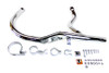 V-Twin - 30-0806 - Panhead Exhaust Header Kit Chrome - Fits 1948-1952 Harley-Davidson EL, 1948-1957 FL
