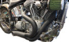 V-Twin - 30-0836 - Black Wyatt Gatling 2 into 1 Exhaust Pipe Header Kit