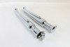 V-Twin - 30-0848 - Chrome Megaphone Upsweep Muffler Set