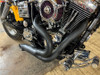 V-Twin - 30-0921 - Black Wyatt Gatling 2 into 1 Exhaust Pipe Header Kit