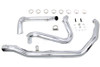 V-Twin - 30-0933 - M8 True Dual Header Set Chrome