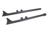 V-Twin - 30-1149 - M8 36 inch Straight Fishtail Exhaust Extension Set Black