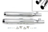 V-Twin - 30-1281 - Chrome Slip On Muffler Set With Chrome Tips - Fits 2007-2017 Harley-Davidson FXST