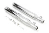 V-Twin - 30-1281 - Chrome Slip On Muffler Set With Chrome Tips - Fits 2007-2017 Harley-Davidson FXST