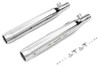 V-Twin - 30-1281 - Chrome Slip On Muffler Set With Chrome Tips