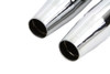 V-Twin - 30-1284 - Chrome Slip On Muffler Set - Fits 2007-2017 Harley-Davidson FXST