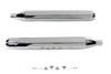 V-Twin - 30-1413 - 4 inch Muffler Set with Chrome Long Type Tapered End Tips - Fits 1995-2016 Harley-Davidson FLT