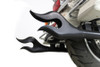 V-Twin - 30-1436 - 36 inch Straight Flame Exhaust Pipe Extension Set Black - Fits 1995-2016 Harley-Davidson FLT