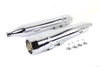 V-Twin - 30-1618 - Grenade Muffler Set Chrome - Fits 1995-2016 Harley-Davidson FLT