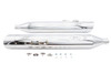 V-Twin - 30-1906 - Wyatt Gatling Muffler Set Chrome with Chrome Slash Up Tips