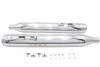 V-Twin - 30-1912 - Wyatt Gatling Muffler Set Chrome with Chrome Rocket Booster