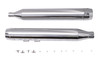 V-Twin - 30-1913 - Wyatt Gatling Muffler Set Chrome with Chrome Rocket Booster