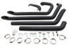 V-Twin - 30-2478 - Wyatt Gatling FXST Street Fighter Drag Pipe Set Black