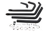 V-Twin - 30-2478 - Wyatt Gatling FXST Street Fighter Drag Pipe Set Black