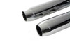 V-Twin - 30-3184 - Muffler Set With Chrome Short Tapered End Tips - Fits 1995-2016 Harley-Davidson FLT