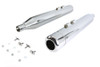 V-Twin - 30-3195 - 4 inch Muffler Set with Chrome Hollow Point End Tips - Fits 1995-2016 Harley-Davidson FLT
