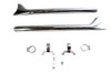 V-Twin - 30-3251 - Wyatt Gatling Straight Fishtail Kit - Fits 1995-2016 Harley-Davidson FLT