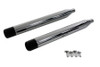 V-Twin - 30-3392 - Muffler Set with Black Hollow Point End Tips - Fits 1995-2016 Harley-Davidson FLT
