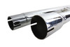 V-Twin - 30-7963 - FLT Upsweep Straight Fishtail Set Chrome