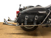 V-Twin - 30-7979 - FLT Upsweep Straight Fishtail Set Chrome - Fits 1995-2016 Harley-Davidson FLT