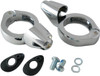 Drag Specialties - Turn Signal Fork Clamps w/ Mounting Hardware