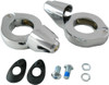 Drag Specialties - Turn Signal Fork Clamps w/ Mounting Hardware
