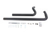 V-Twin - 30-8114 - Exhaust Drag Pipe Set Black Shotgun Style