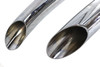 V-Twin - 30-8130 - Wyatt Gatling Street Sweeper Exhaust Pipe Set Chrome