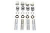V-Twin - 3030-20 - Upper Pushrod Cover Kit Cadmium Plated