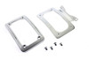 V-Twin - 31-0018 - Curved License Plate with Frame Chrome