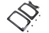 V-Twin - 31-0019 - Curved License Plate with Frame Black