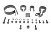 V-Twin - 31-0030 - Parkerized Exhaust System Clamp Kit - Fits 1941-1957 Harley-Davidson FL, 1941-1952 EL