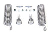 V-Twin - 31-0091 - Chrome 7 inch Seat Spring Kit - Fits 1941-1957 Harley-Davidson FL, 1936-1952 EL