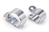V-Twin - 31-0229 - Front Exhaust Chrome Clamp Set - Fits 1941-1969 Harley-Davidson FL, 1936-1940 EL
