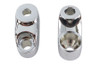 V-Twin - 31-0230 - Turn Signal Bracket 39mm Forks Chrome - Fits 1987-1992 Harley-Davidson FXR, 1991-1992 FXD, 1987-1992 XL