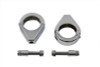 V-Twin - 31-0300 - Chrome Turn Signal Clamp Kit 39mm Forks
