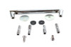 V-Twin - 31-0329 - Chrome Round Turn Signal Bar - Fits 1991-2004 Harley-Davidson FLT