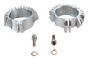 V-Twin - 31-0425 - Replica Chrome Finned Exhaust Clamp Set - Fits 1948-1952 Harley-Davidson EL, FL