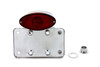 V-Twin - 31-0595 - Side Mount Tail Lamp Kit Chrome - Fits 1986-1999 Harley-Davidson FXST