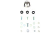 V-Twin - 31-0685 - Chrome Round Oil Tank Mount Kit - Fits 2000-2017 Harley-Davidson FLST, FXST