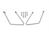V-Twin - 31-0967 - Chrome Saddlebag Support Kit - Fits 1986-2006 Harley-Davidson FLST, 1984-2005 FXST