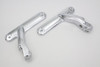 V-Twin - 31-1027 - Chrome Spotlamp Bracket Set - Fits 1997-2013 Harley-Davidson FLHT, FLT