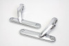 V-Twin - 31-1027 - Chrome Spotlamp Bracket Set - Fits 1997-2013 Harley-Davidson FLHT, FLT