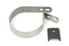 V-Twin - 31-1269 - Stainless Steel 3-1/4 inch Muffler Clamp - Fits 1950-1957 Harley-Davidson FL, 1950-1952 EL