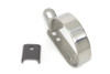 V-Twin - 31-1269 - Stainless Steel 3-1/4 inch Muffler Clamp - Fits 1950-1957 Harley-Davidson FL, 1950-1952 EL
