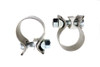 V-Twin - 31-1716 - 1-7/8 inch Muffler End Clamp Set Stainless Steel