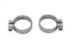 V-Twin - 31-2112 - Chrome Allen Type Exhaust Clamp Set Wide